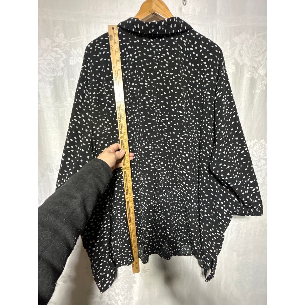 Catherines Button Up 5X Black Lot of 2 3/4 Sleeve Classic Business Casual - Picture 10 of 13